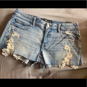 Express jeans shorts